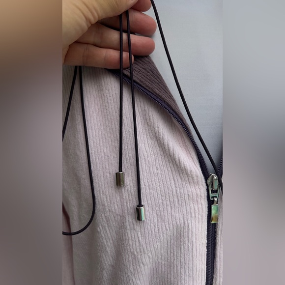 Louis Feraud Pink Brown Hoodie Double Zipper Long Sleeves Great Condition - Picture 7 of 12